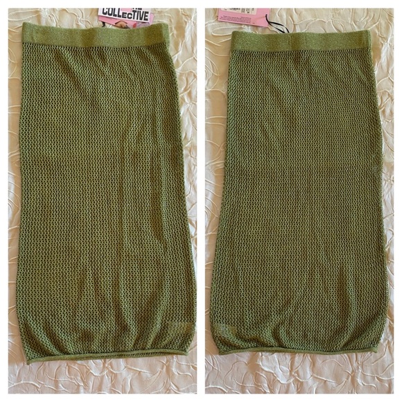 Metallic Crochet Midi Skirt - Future Collective with Alani Noelle - Picture 11 of 11